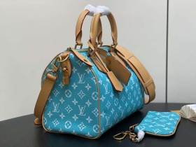 LV【原單精品】M21110湖水藍 全皮枕頭包speedy繫列 SPEEDY P9 BANDOULIÈRE 30手袋¥2,880.00